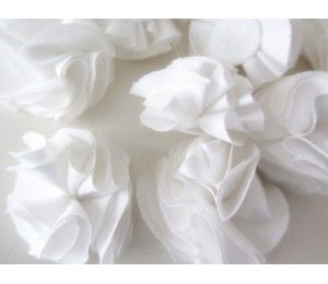 Satinblüten Blume weiß